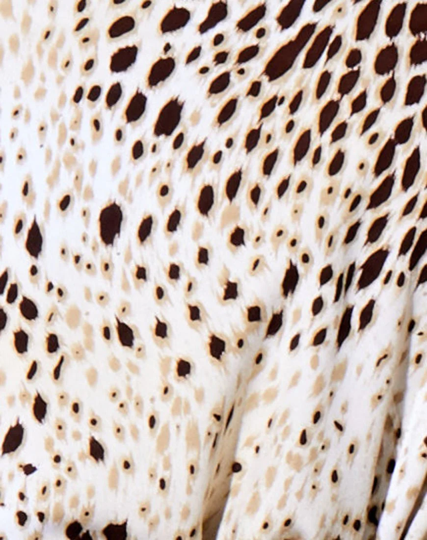 Datista Kleid in Sand Leopard - Image 5