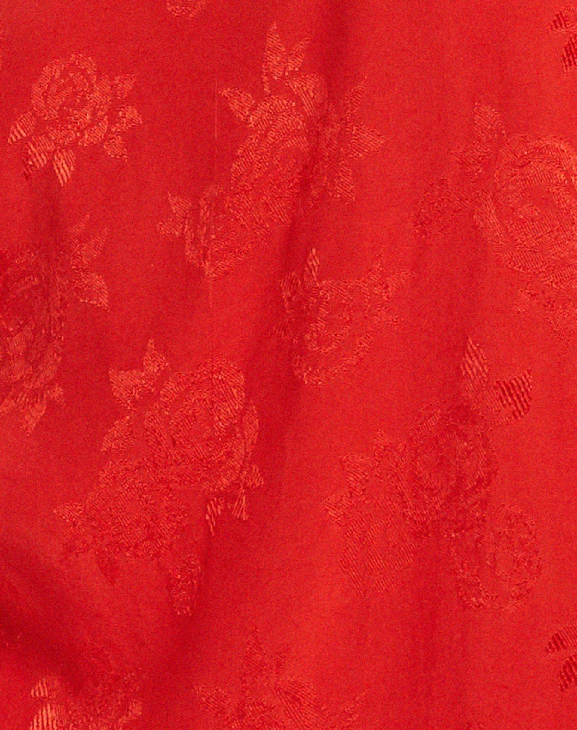 Datista Slip-Kleid aus Satin Rose Scharlachrot - Image 5