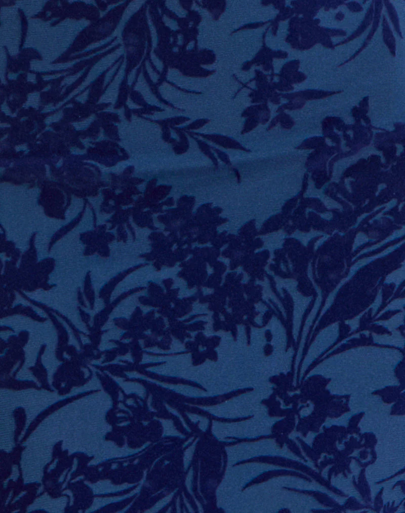 Dawn Maxi Dress in Midnight Leaf Flock Navy - Image 5