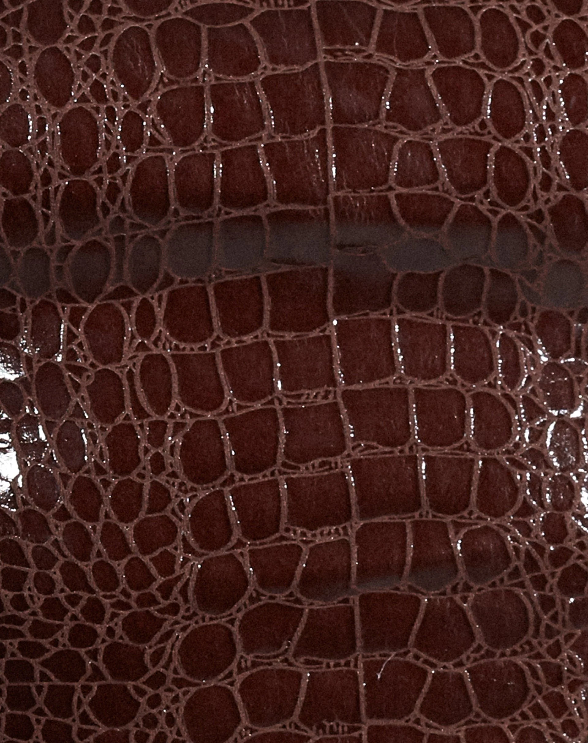 Dena Top aus Croc PU Dunkelbraun - Image 7