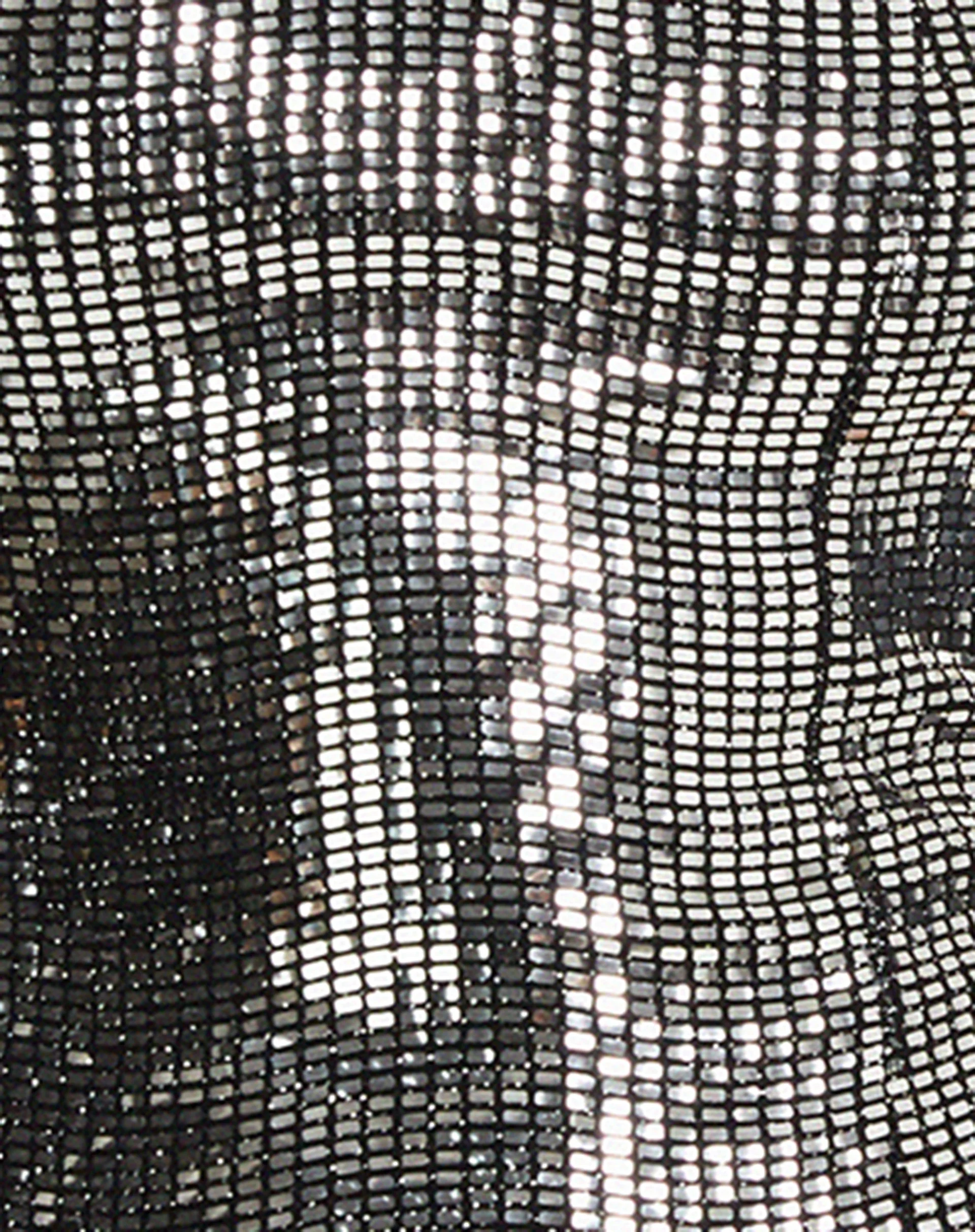 Urban X Motel Dena Bandeau Crop Top in Silber Schimmer - Image 8