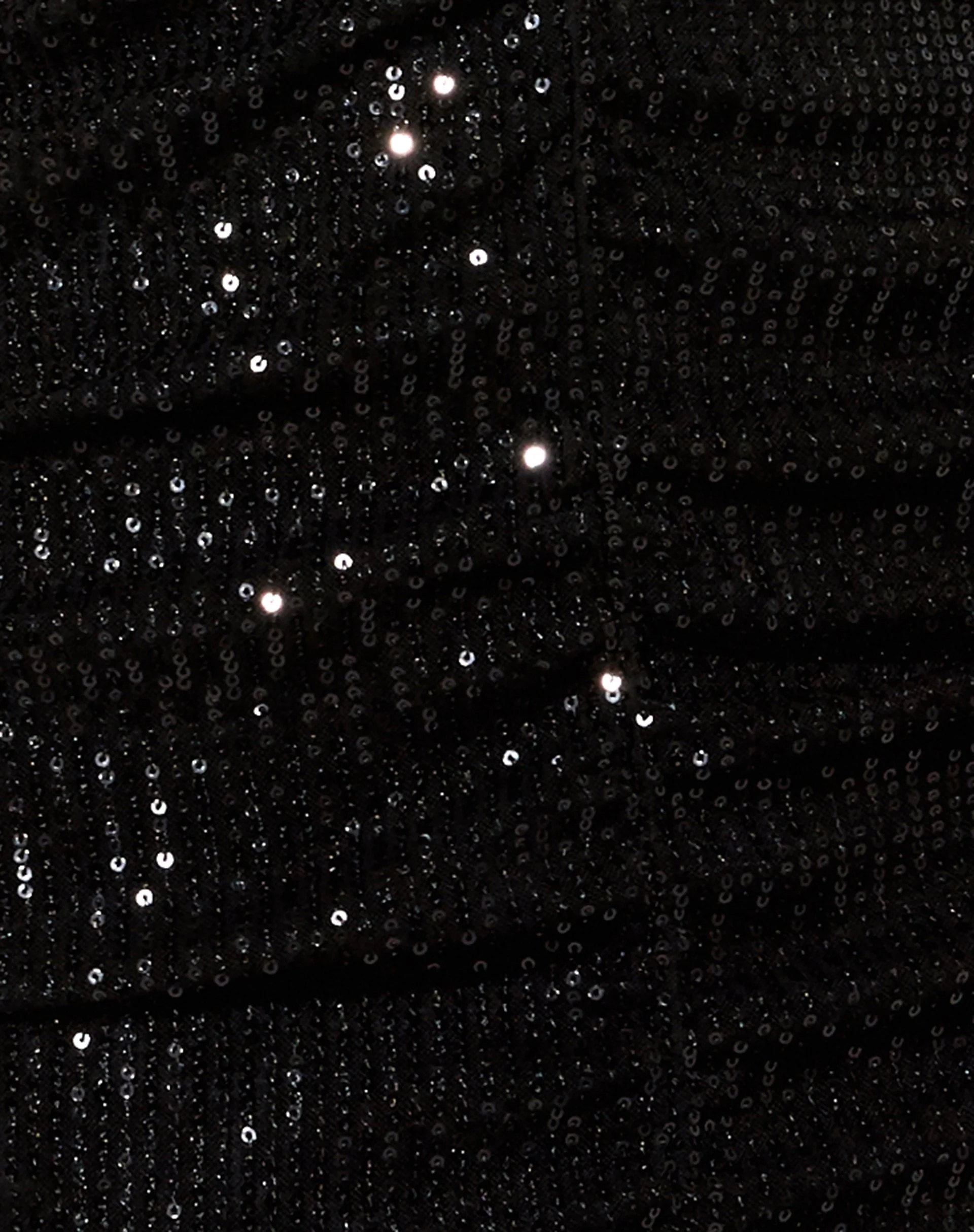 Denila Bodycon Kleid aus Drape Pailletten Schwarz - Image 5