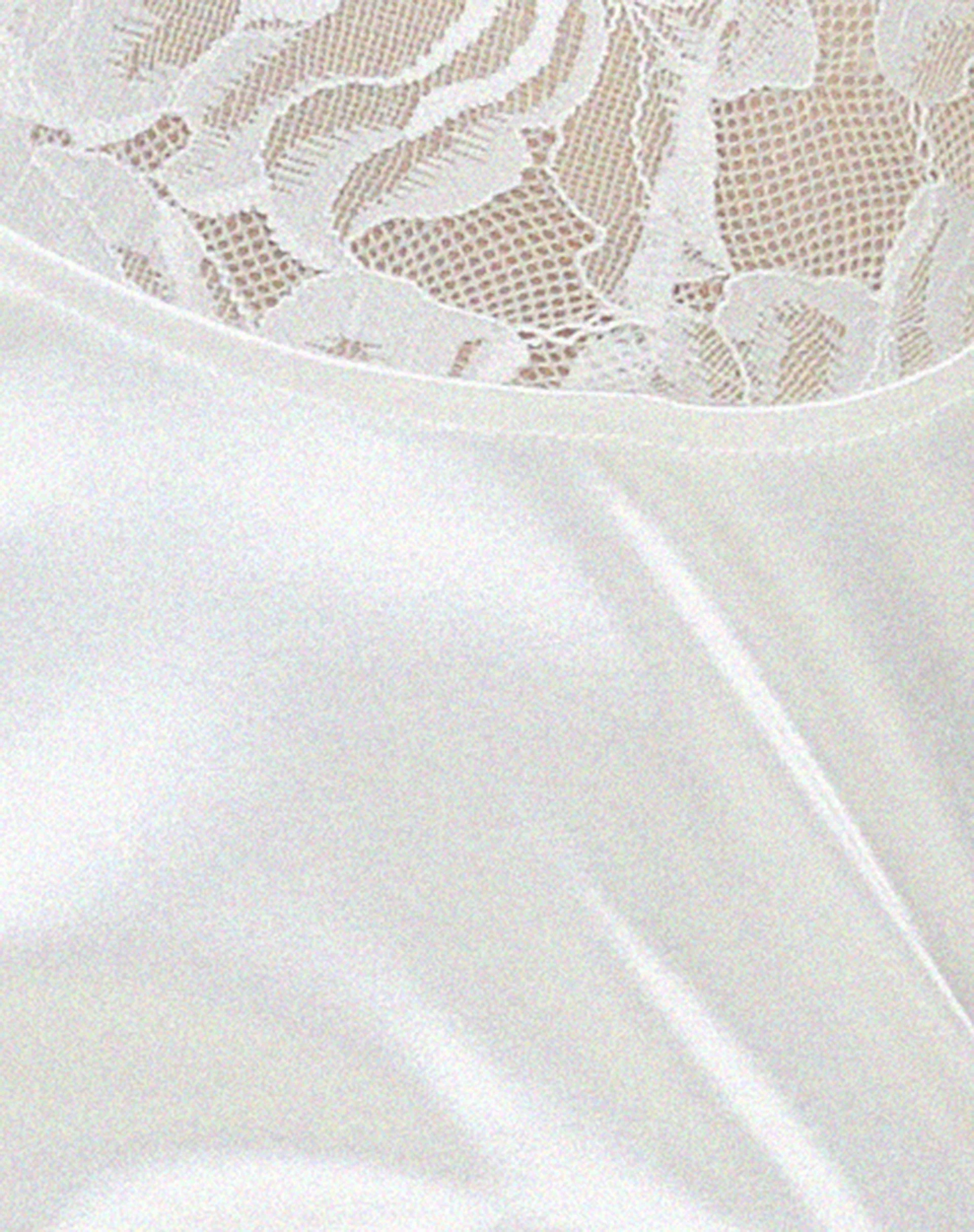 Deralina Minikleid aus Satin Weiß mit Spitze - Image 5