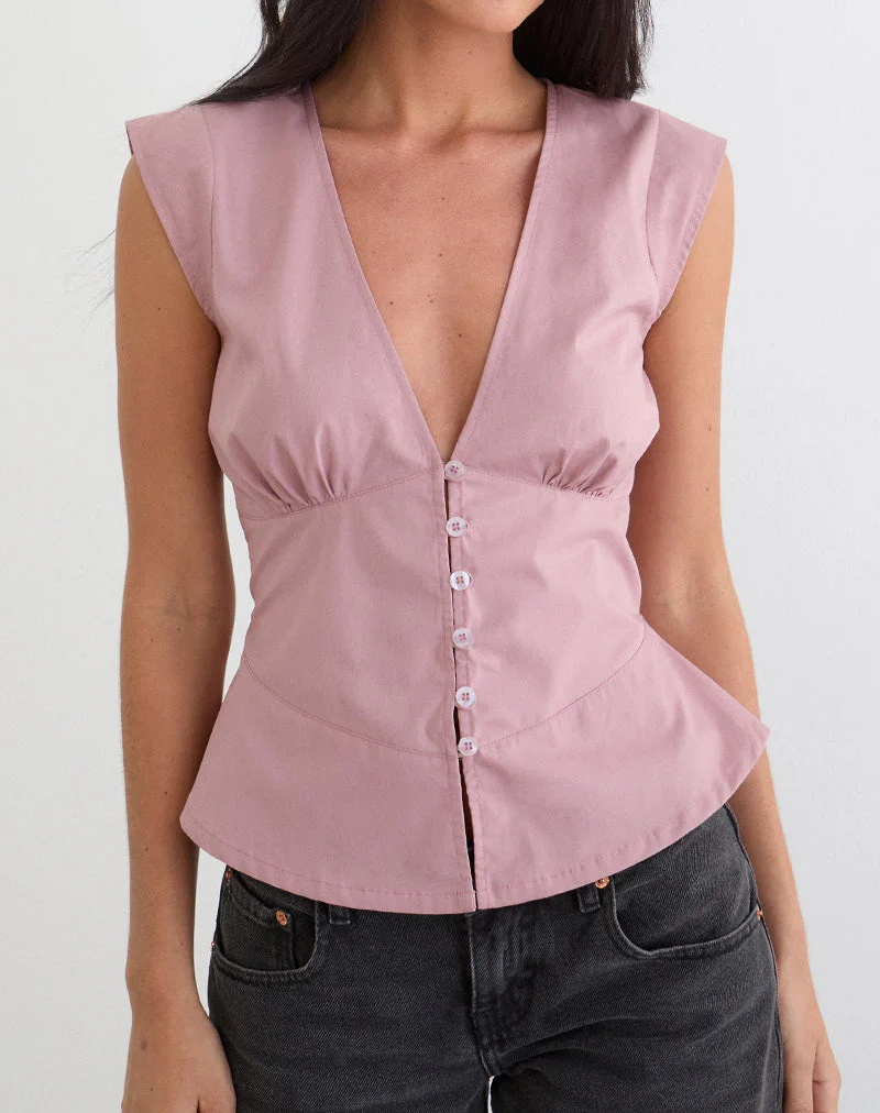 Devlon Bluse in Altrosa - Image 2
