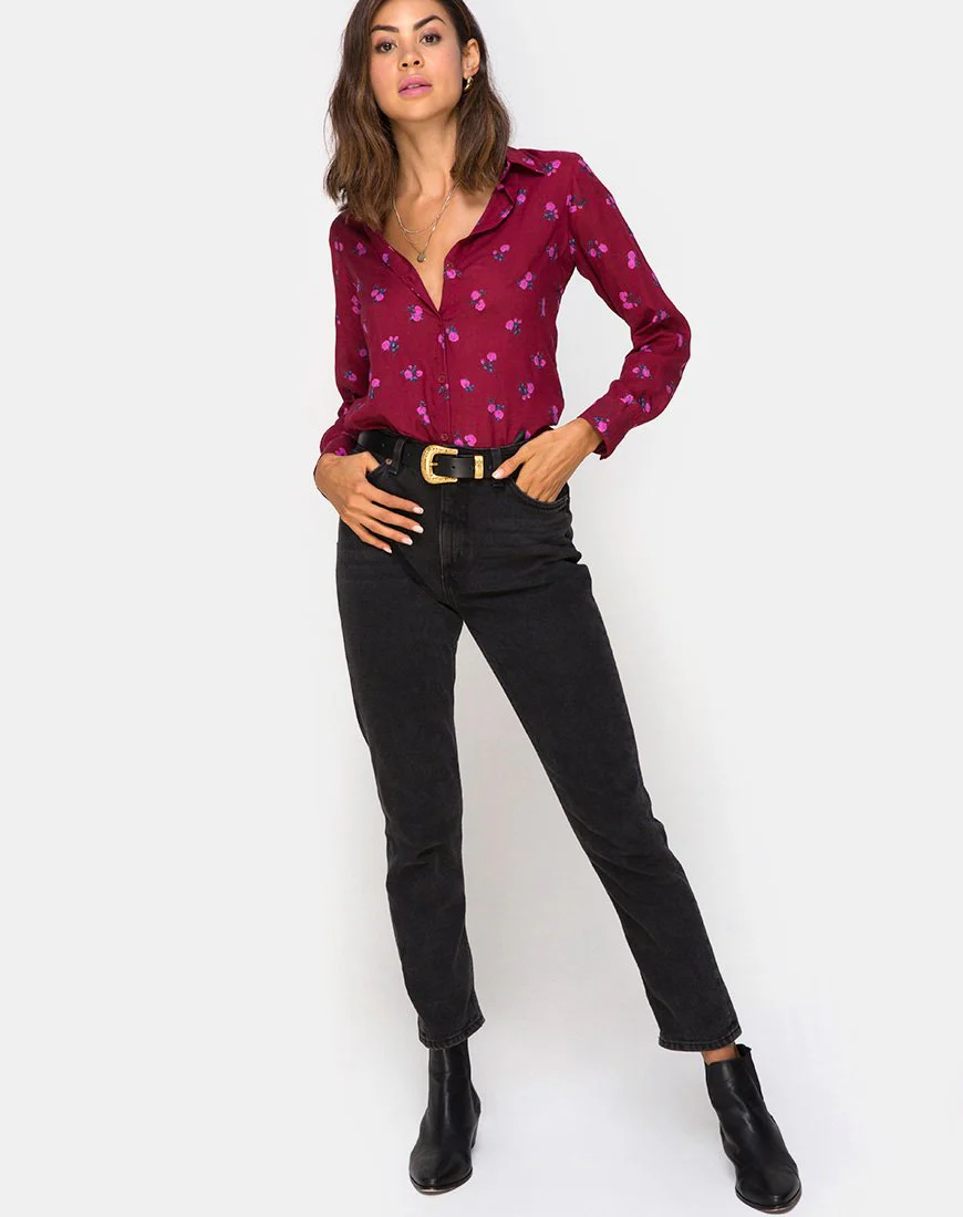 Dimaris Hemd in Magenta-Rose-Rosa - Image 3