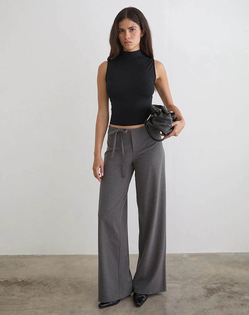 Diomira Hose in Grau mit Krawatte - Image 3