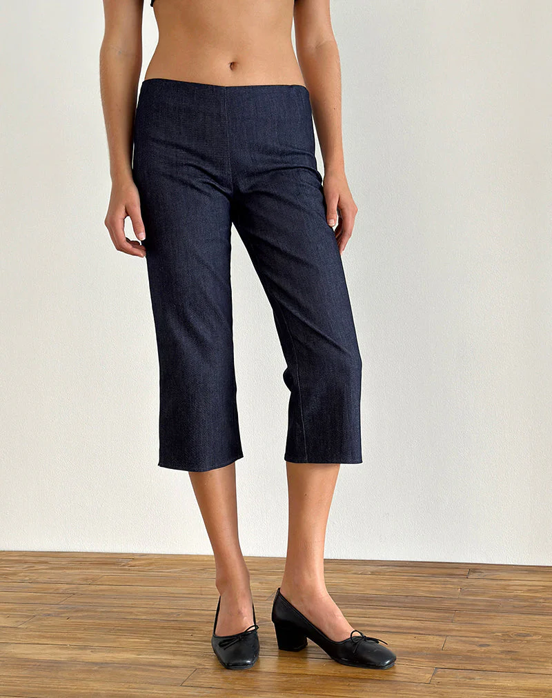 Diran Capri-Hose in Chambray Indigo - Image 3