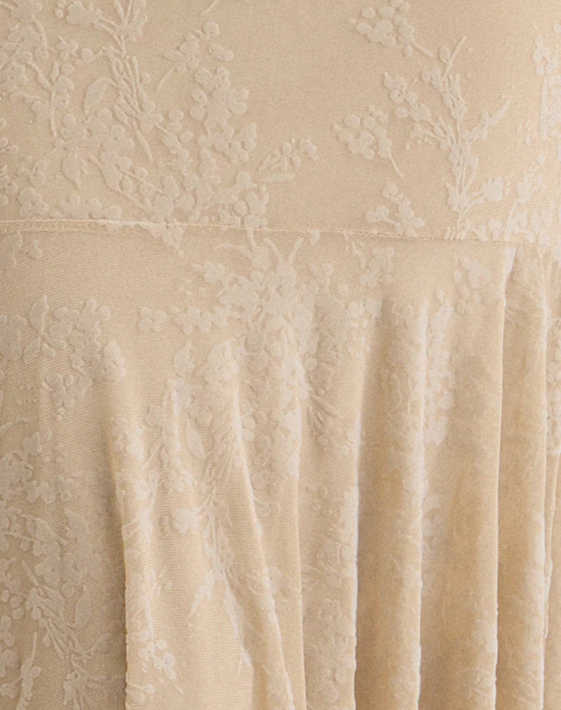 Disini Midi Dress in Moss Petal Coconut Milk - Image 5