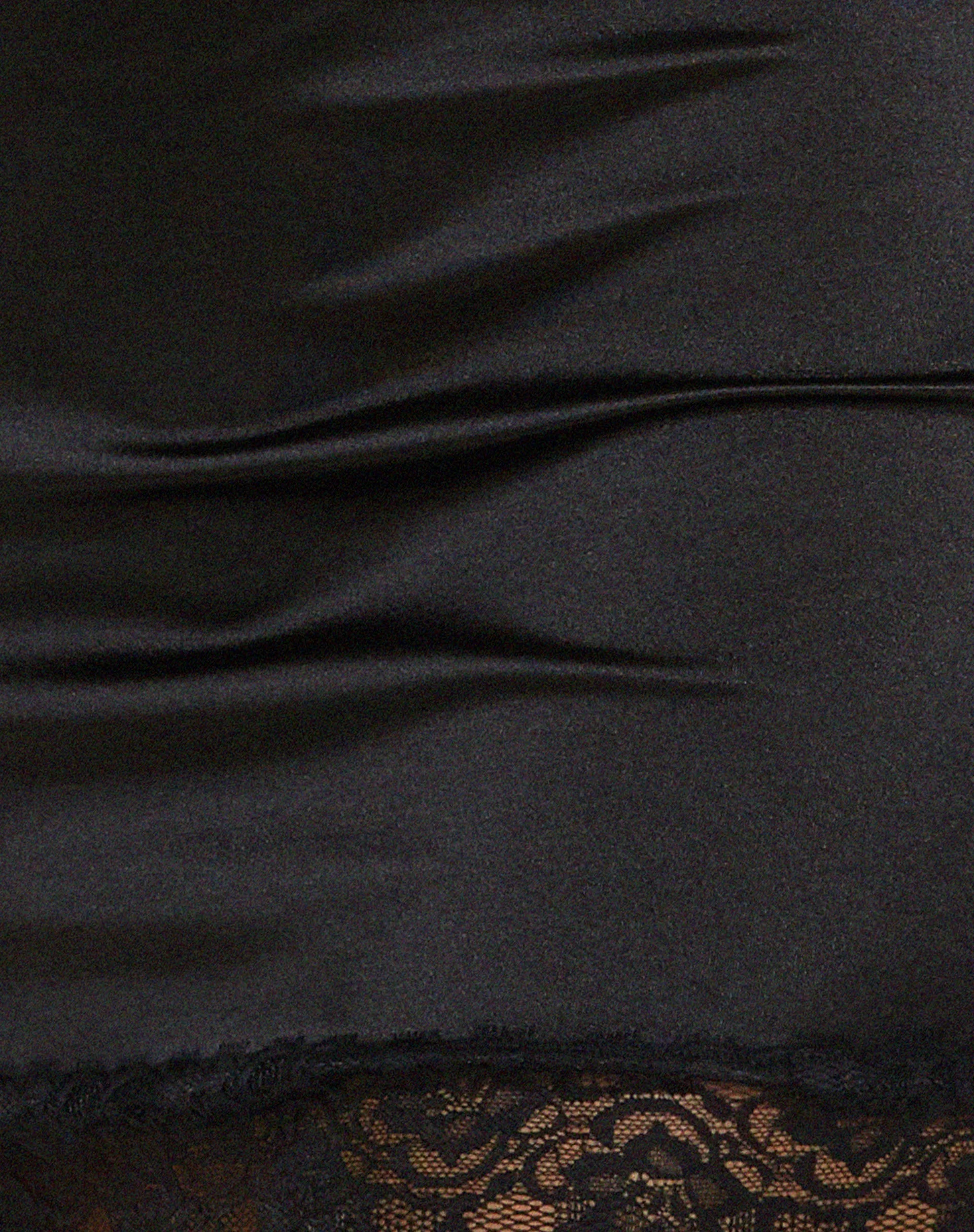 Ditika Minikleid aus Satin Schwarz - Image 5