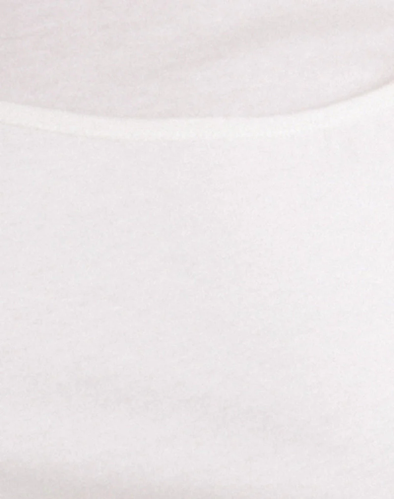 Dolman Tee in Tissue Jersey Off White - Image 6