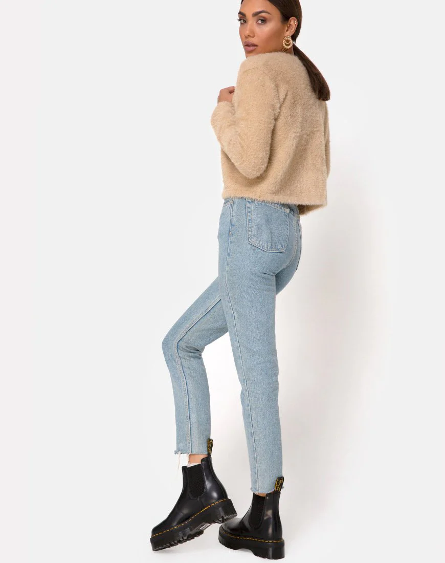 Doma Strickjacke in Kamelstrick - Image 4