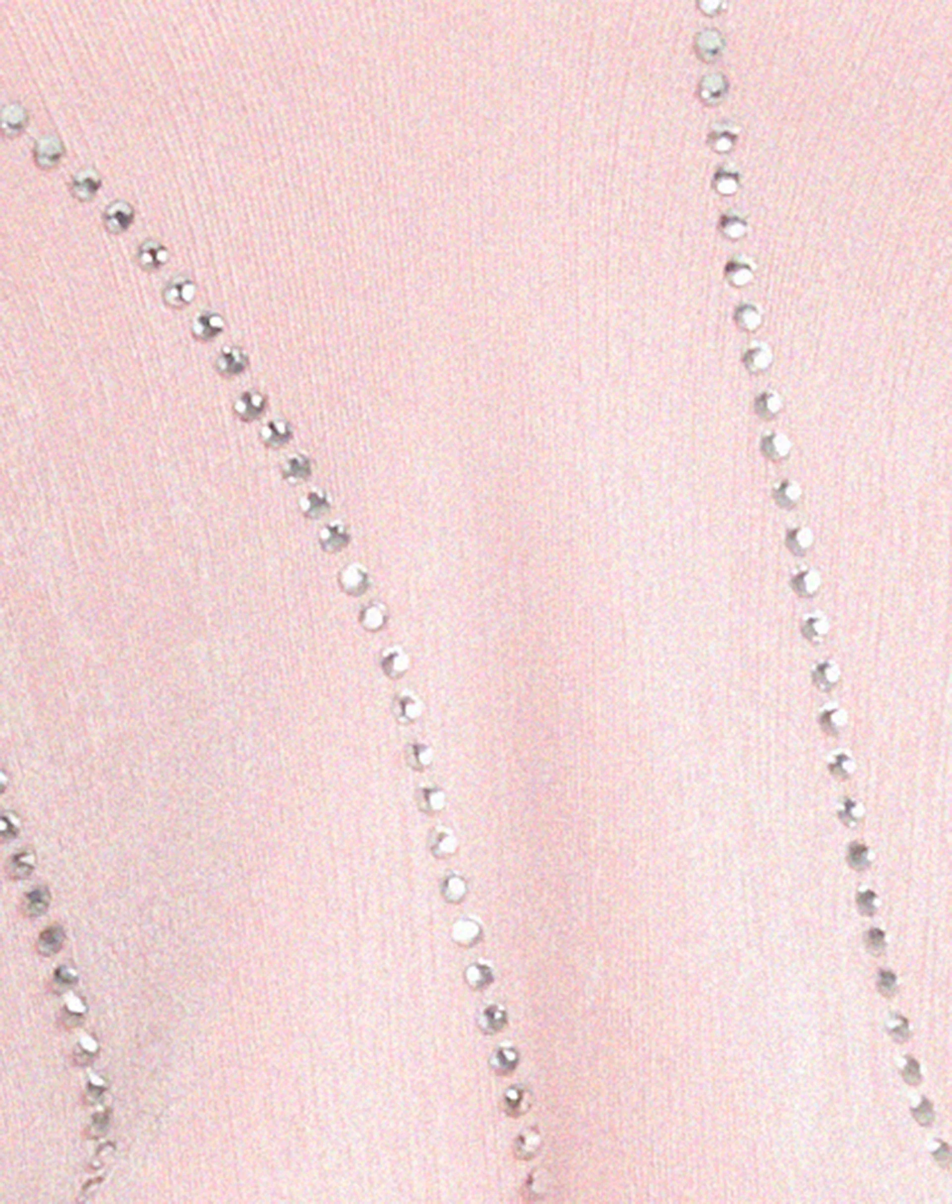 Domre Crop Top in Babyrosa Silberner Nieten Hotfix - Image 7