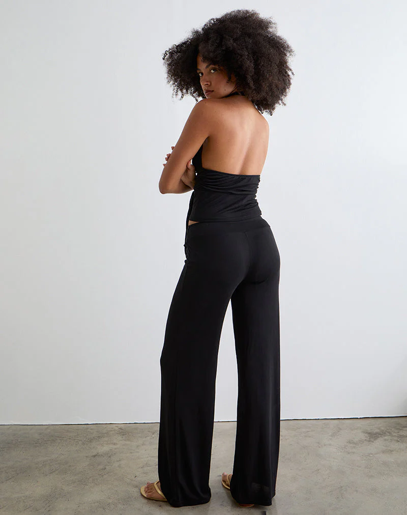 Donata-Hose in Schwarz mit Gürtel - Image 5