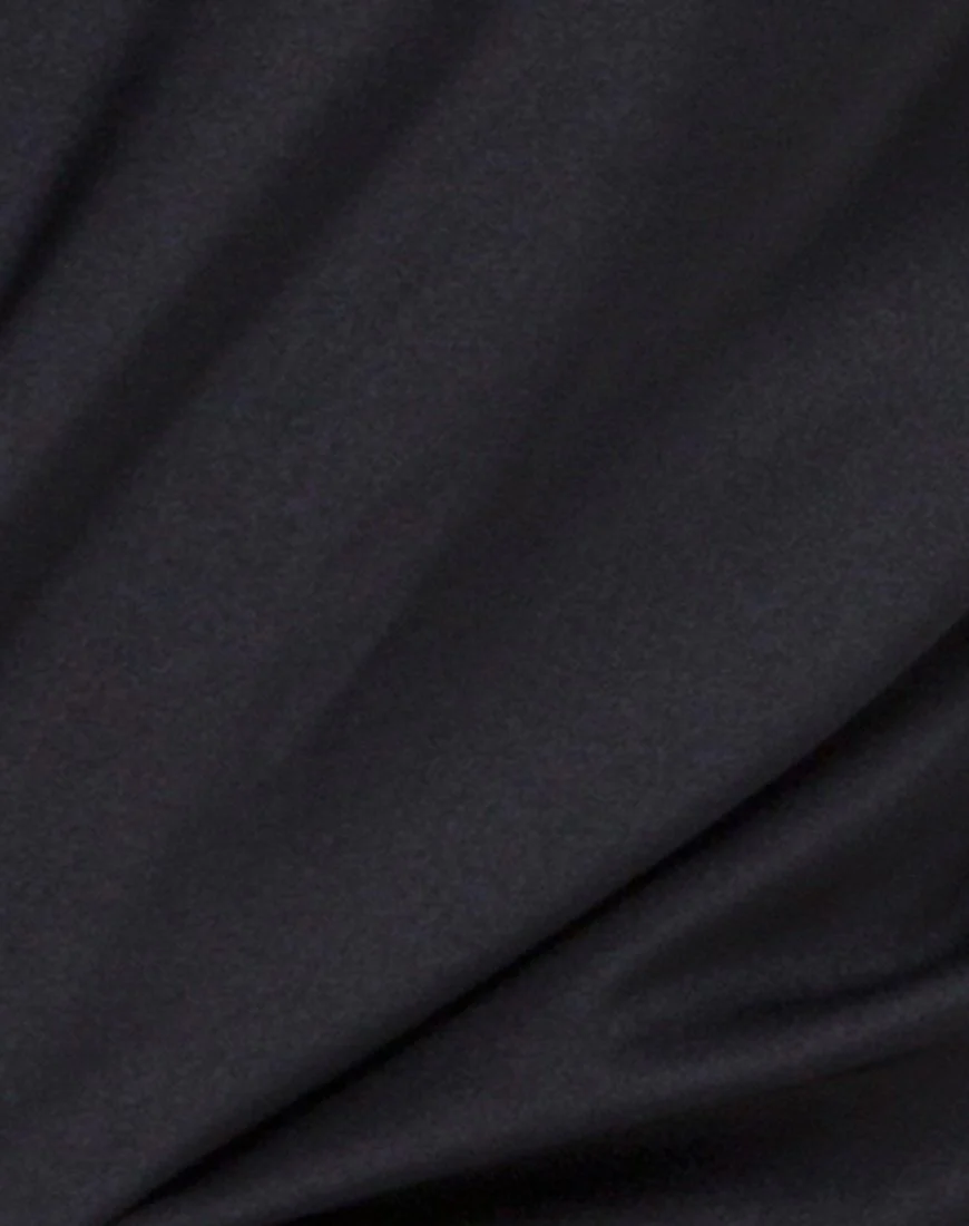 Drille Cutout Playsuit in Schwarz - Image 5