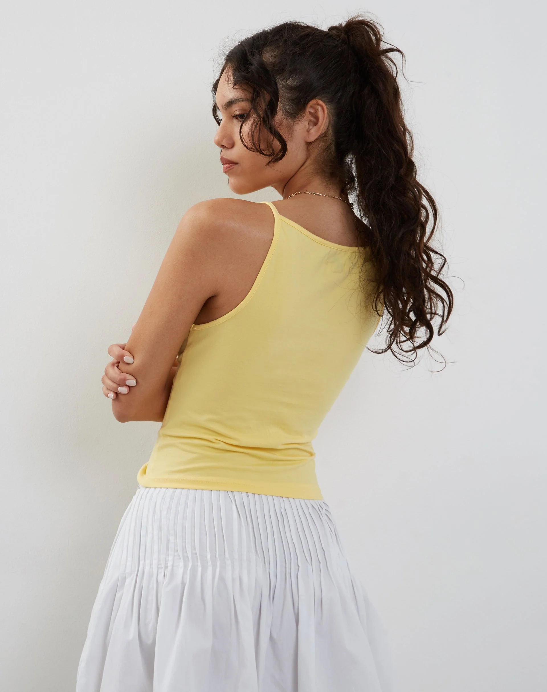Dudley Vest Top in Limonade - Image 3
