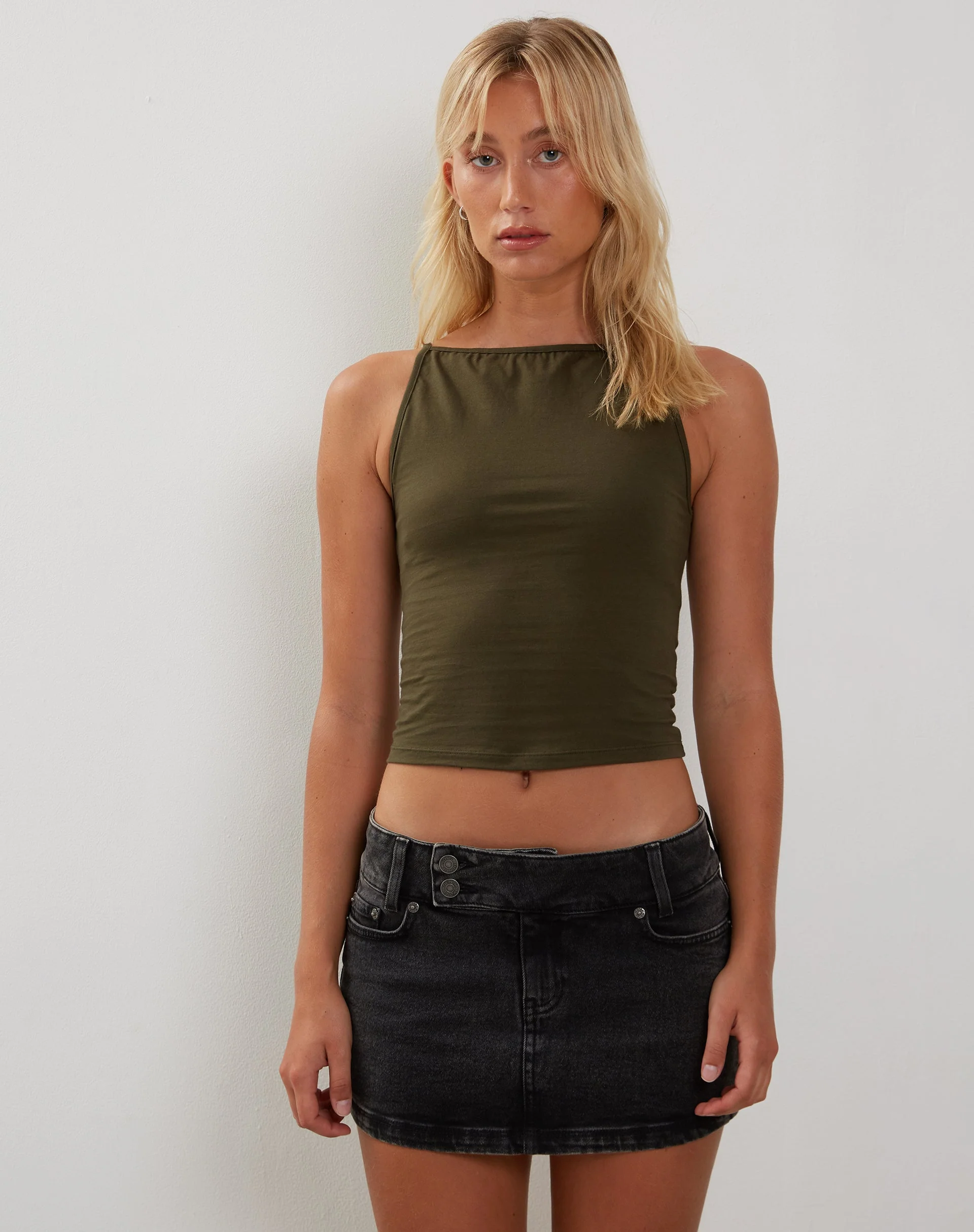 Dudley Westenoberteil in Olive - Image 4