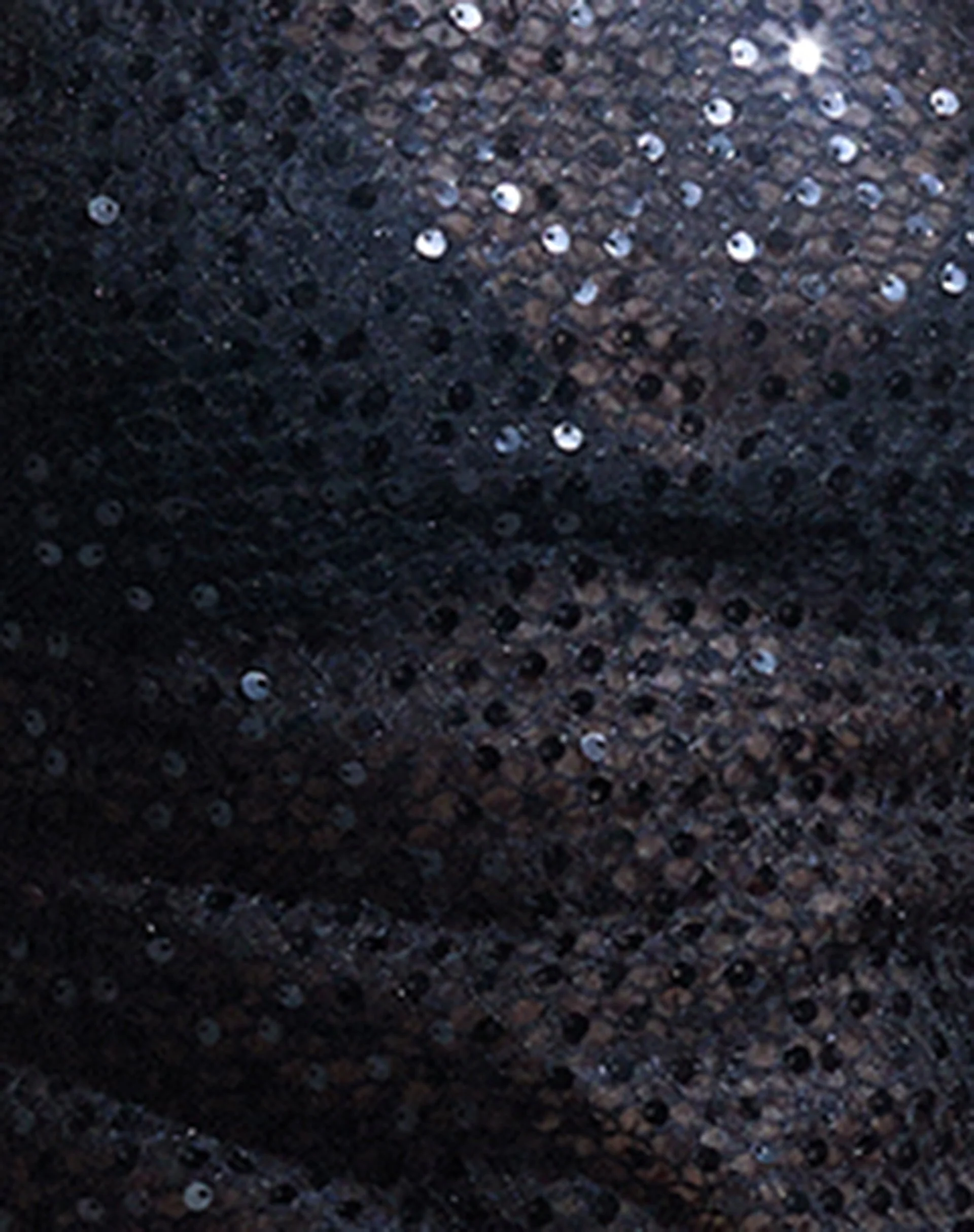 Dudley Vest Top aus Paillettenstrick Schwarz - Image 8