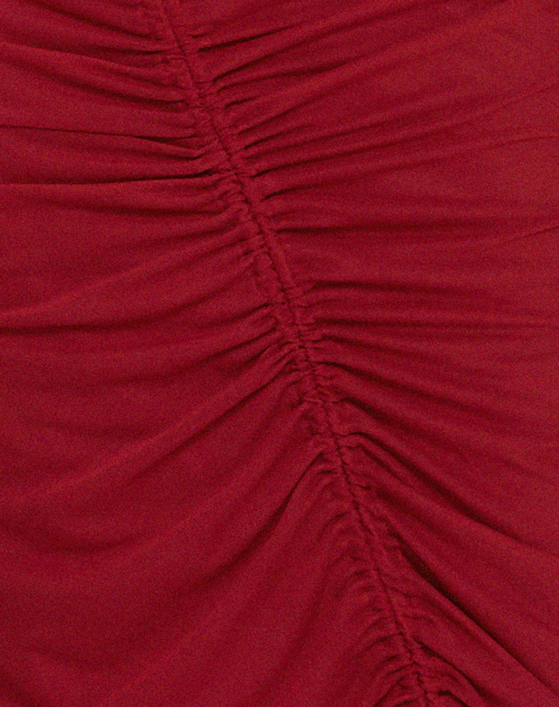 Dulcia Midikleid in Burgunderrot - Image 7