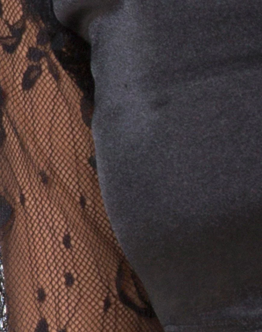 Dulip Crop Top in Schwarz - Image 5
