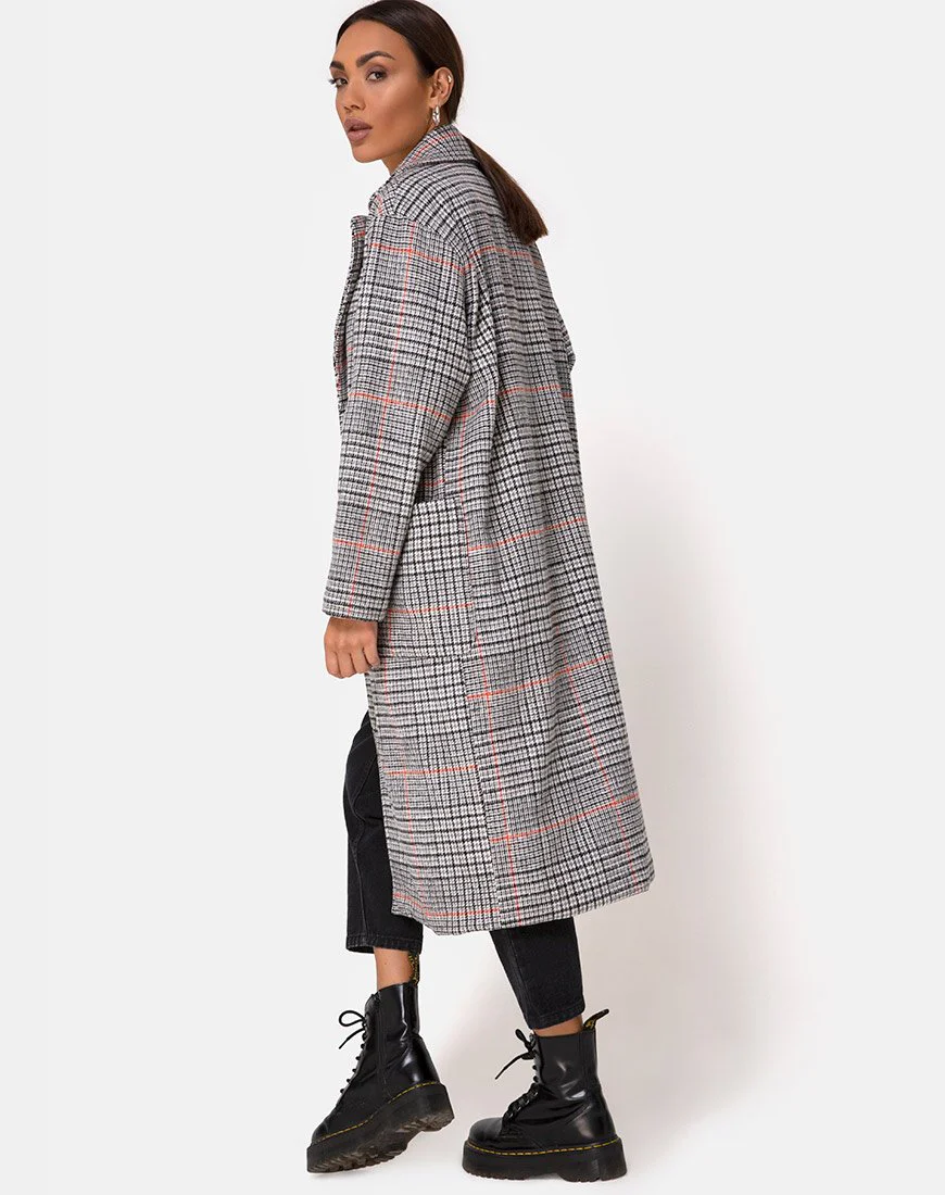 Glenn Duster Coat in Glenn Karo Orange - Image 2
