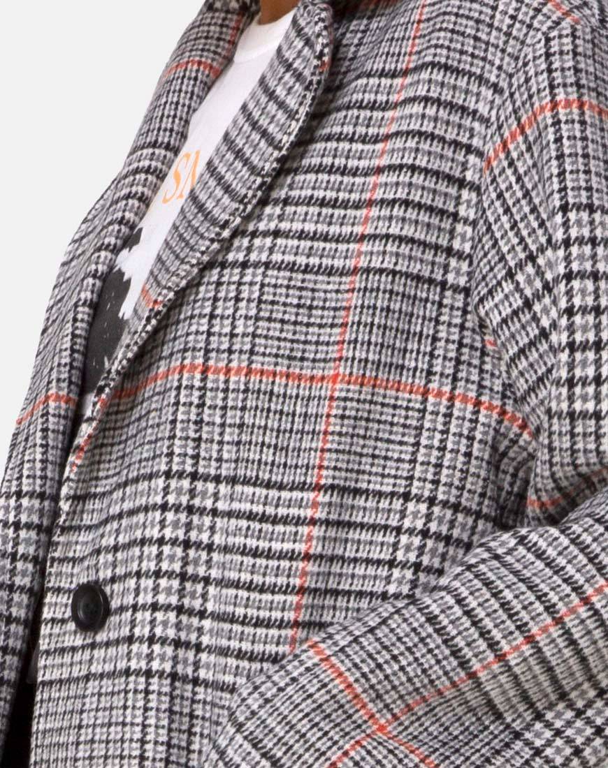 Glenn Duster Coat in Glenn Karo Orange - Image 5