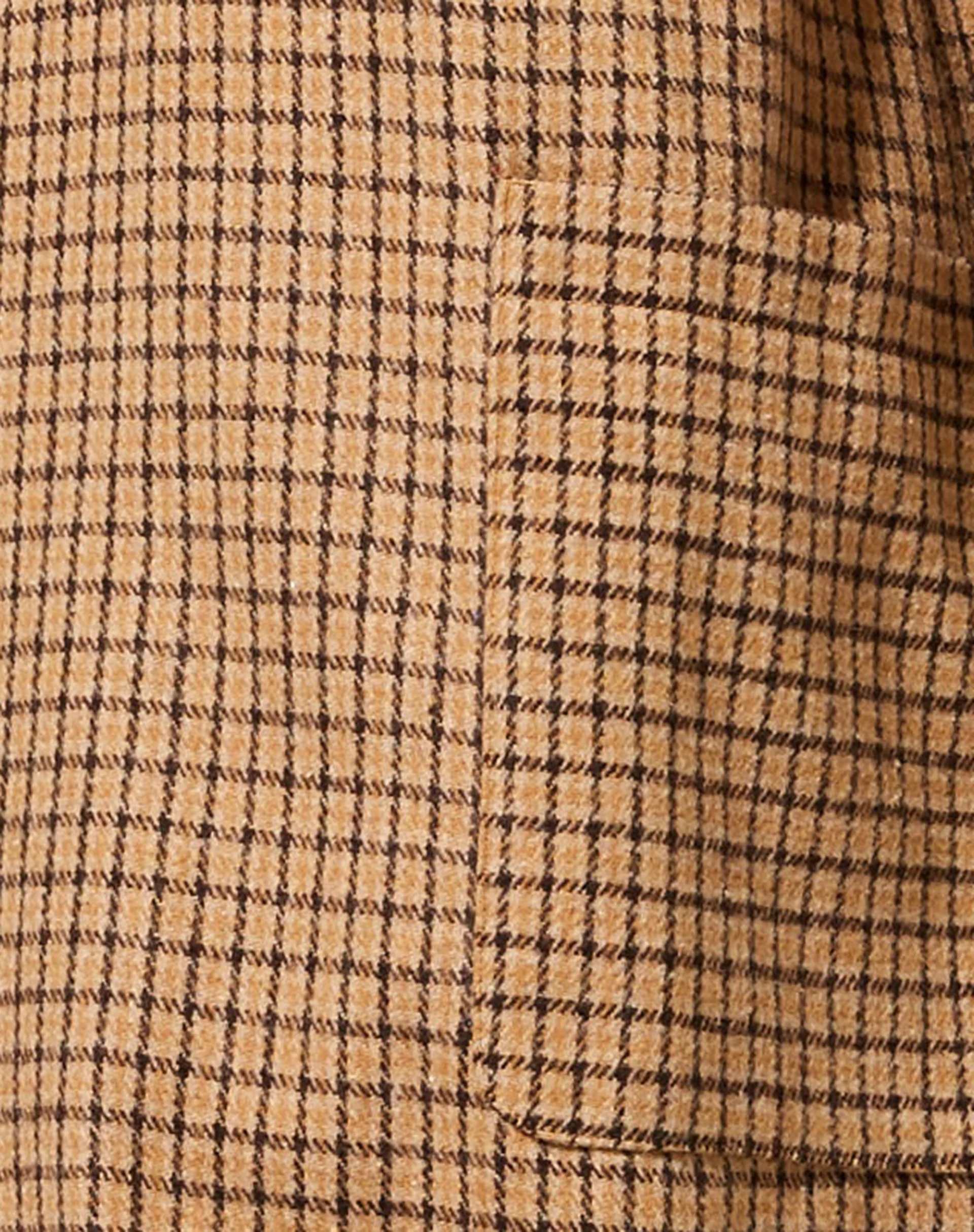 Dustermantel aus braunem Hahnentritt-Karo - Image 6