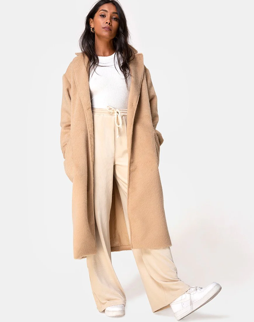 Duster Coat in gewebtem Tan - Image 3