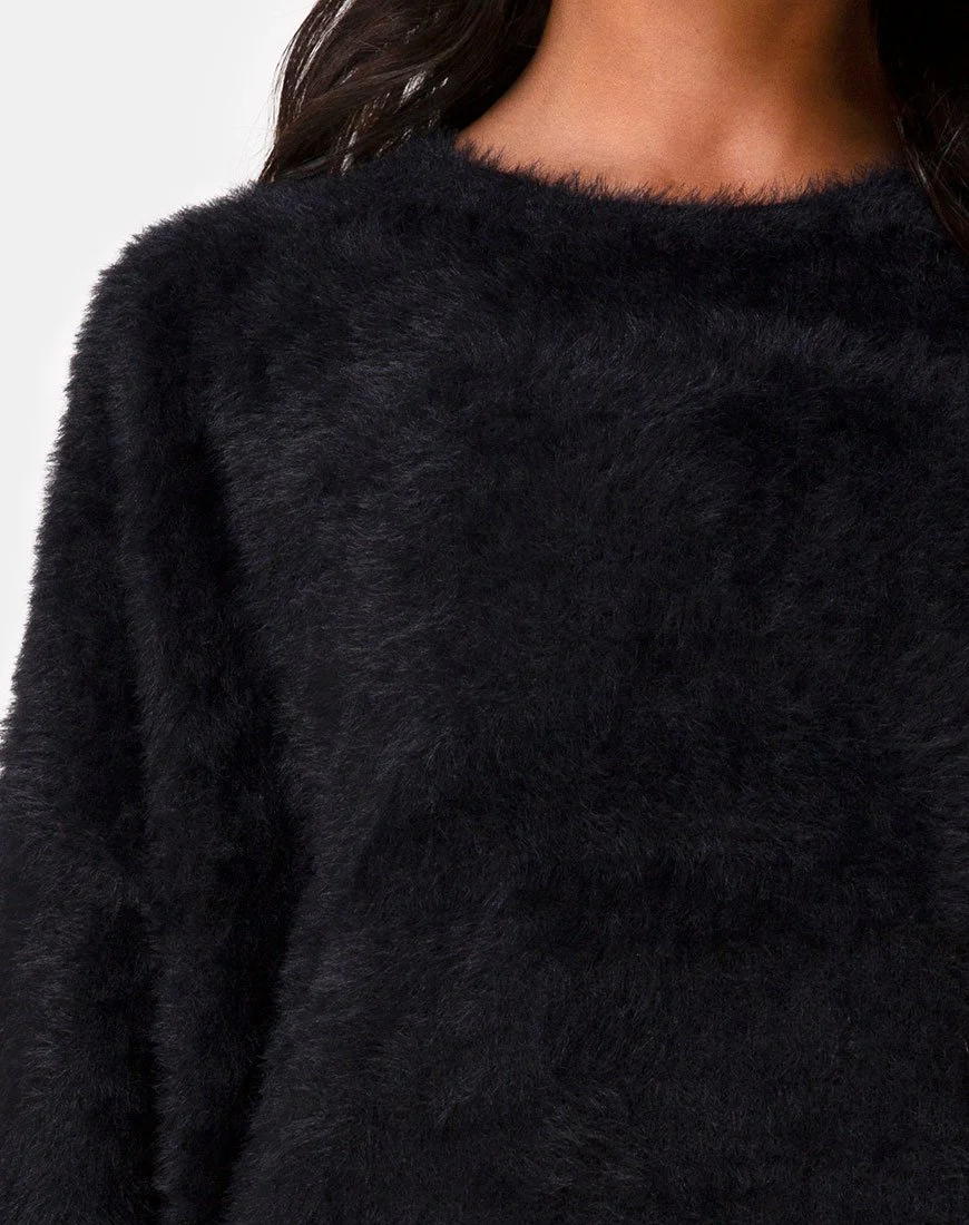Edgen Pullover aus Strick Schwarz - Image 5