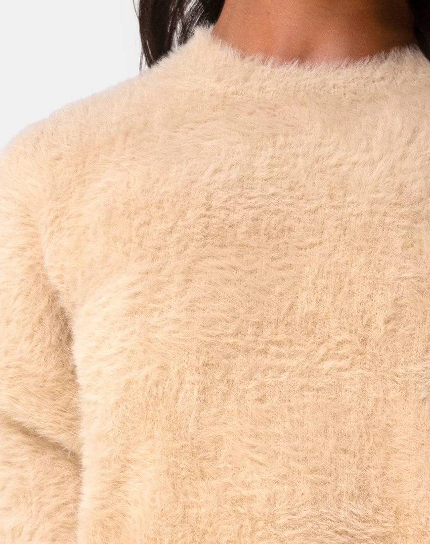 Edgen Pullover aus Strick Sand - Image 4