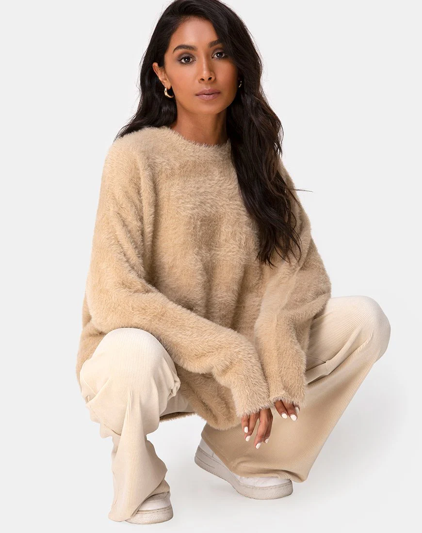 Edgen Pullover aus Strick Sand - Image 6