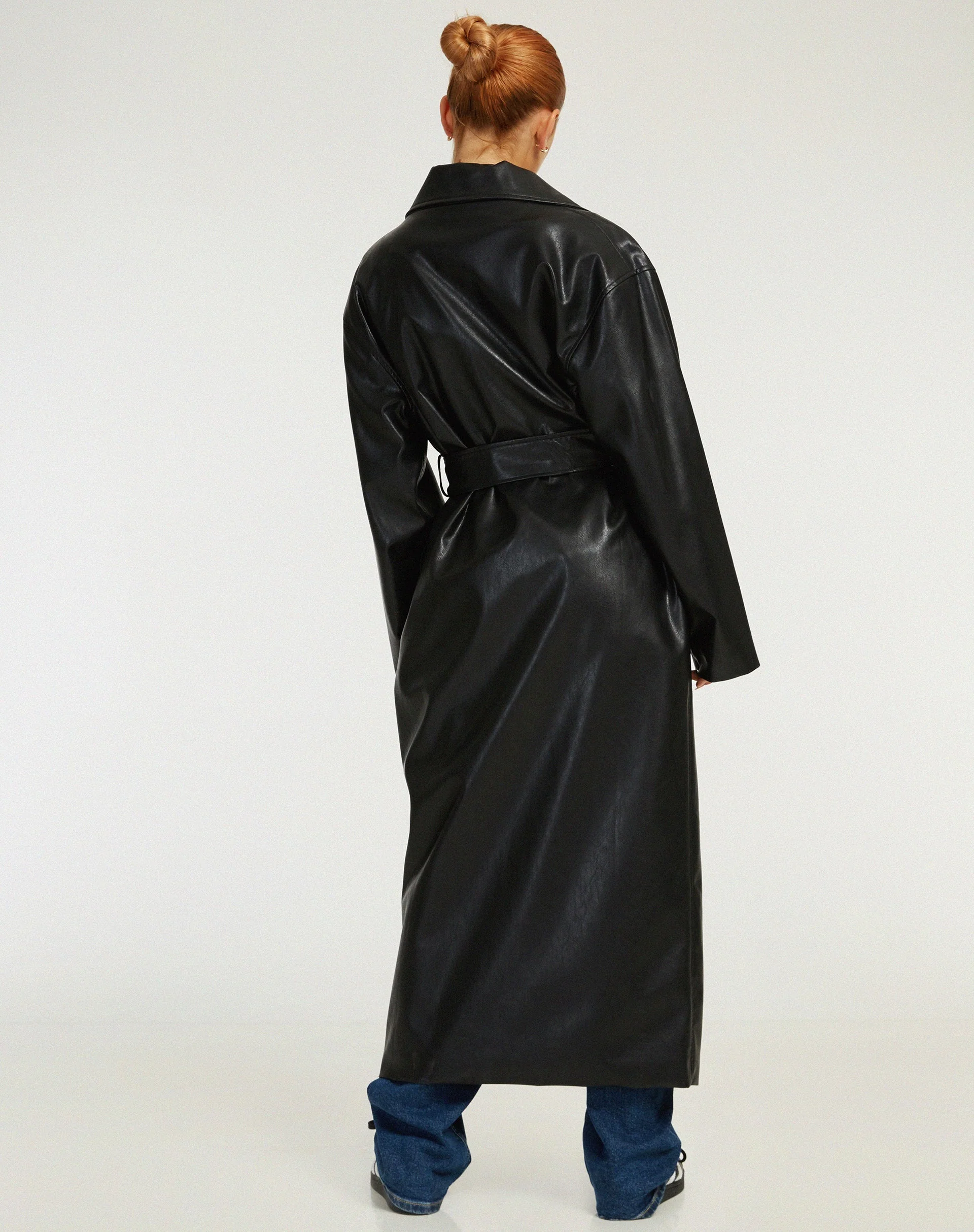 Ejo Trenchcoat aus PU Schwarz - Image 2