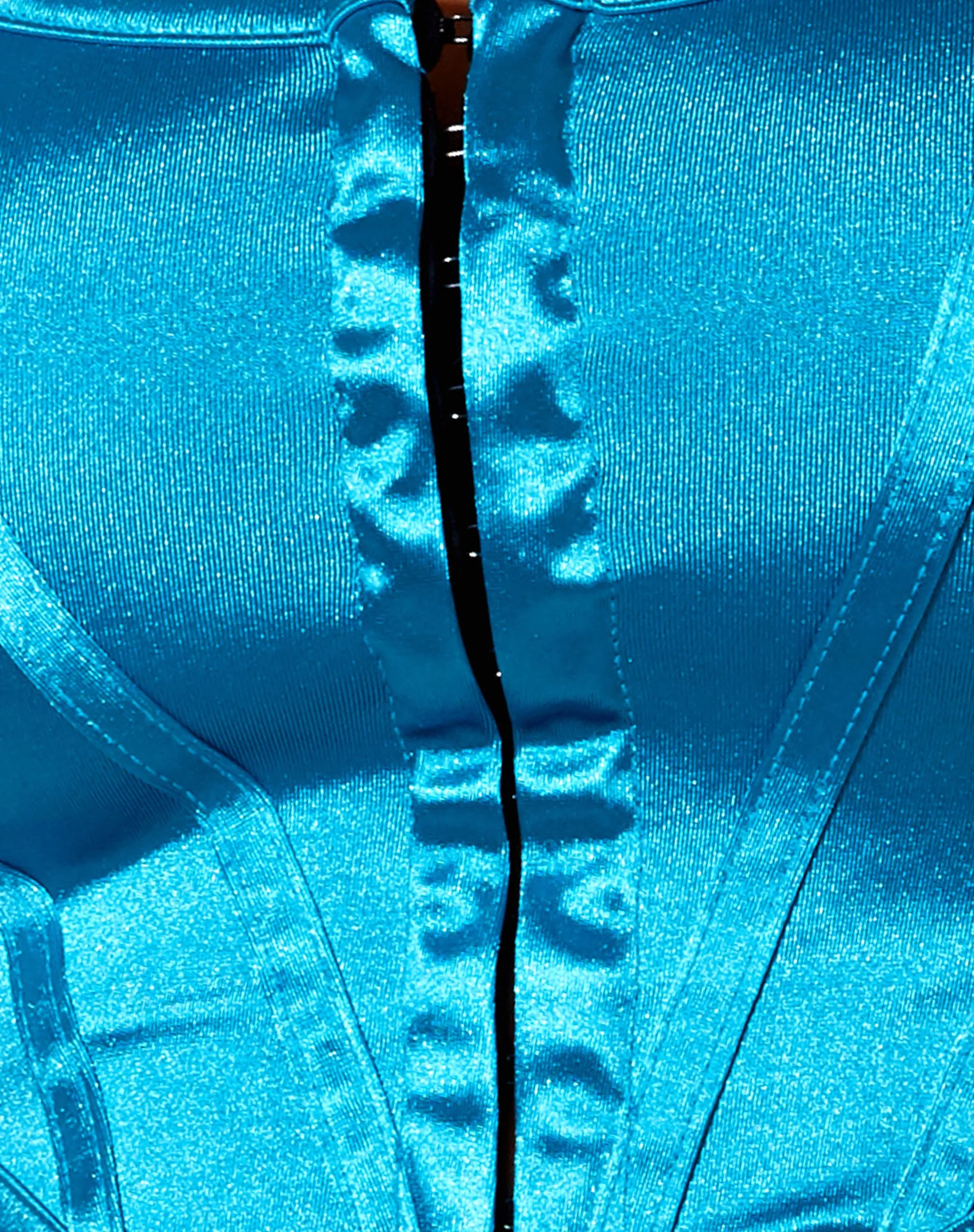 Elci Korsett-Top aus Spandex Blau - Image 7