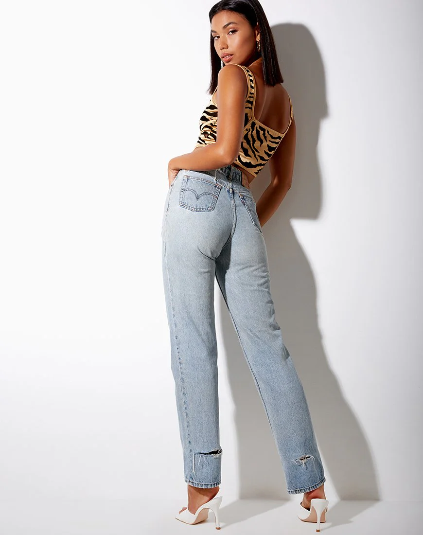 Elci Korsett-Top in Tiger Gold - Image 5