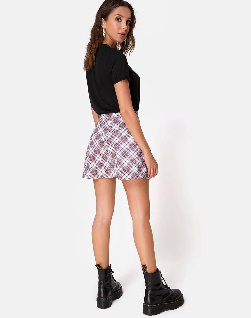 Elda Rock in Grunge Check Lila - Image 4