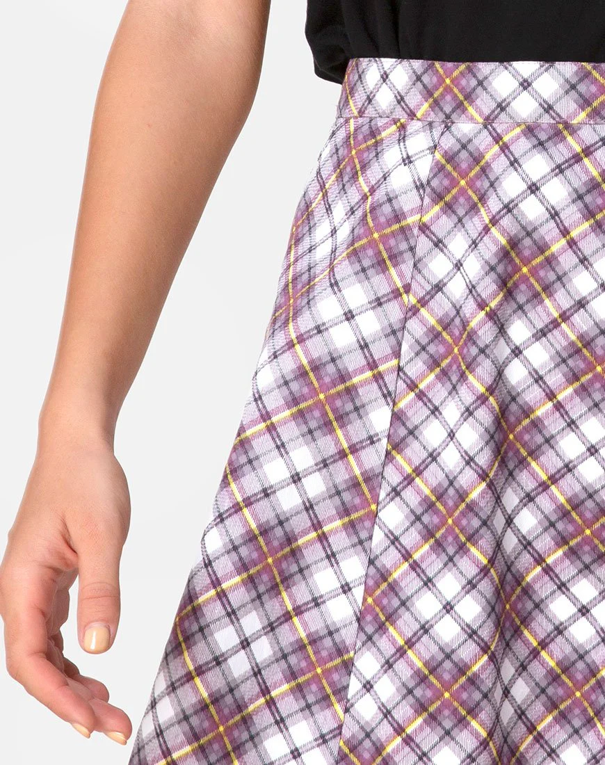 Elda Rock in Grunge Check Lila - Image 5