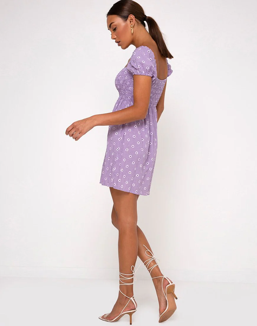 Eldre Kleid in Daisy Field Lavendel - Image 4