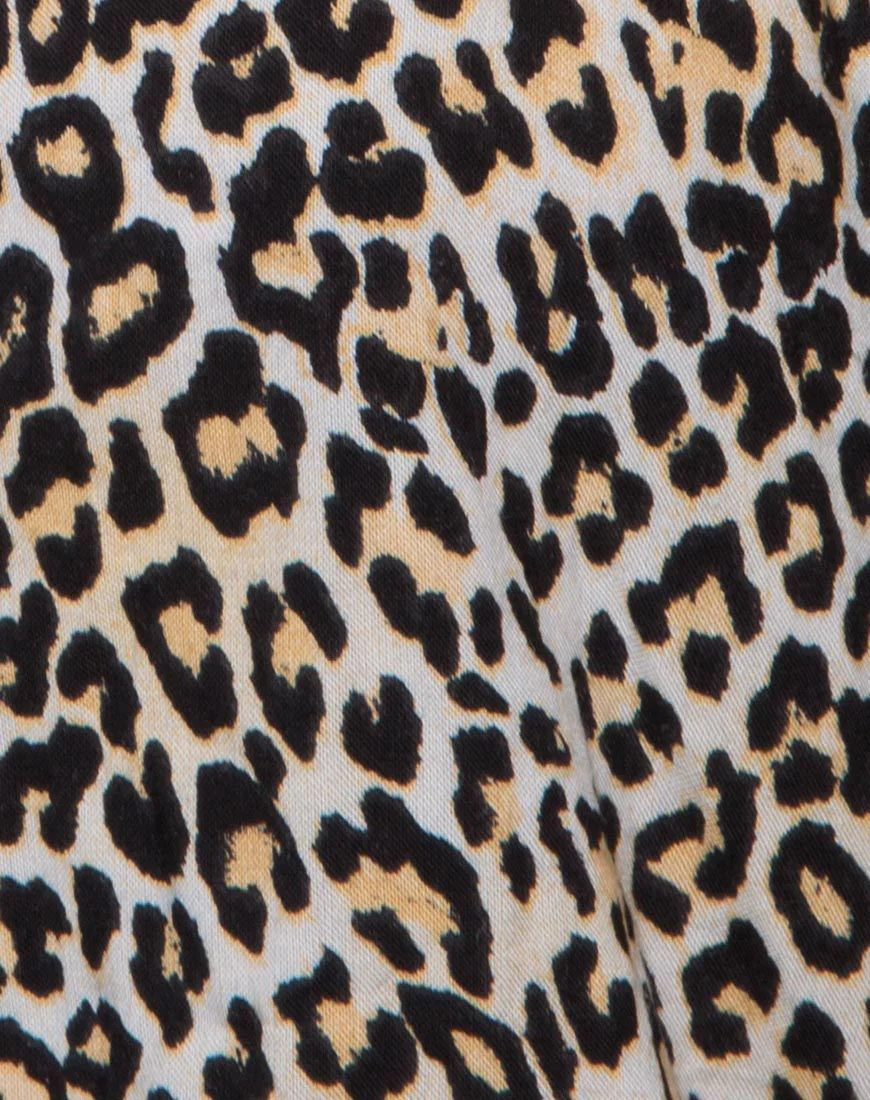 Elgia Slip Dress in Rar Leopard Braun - Image 5