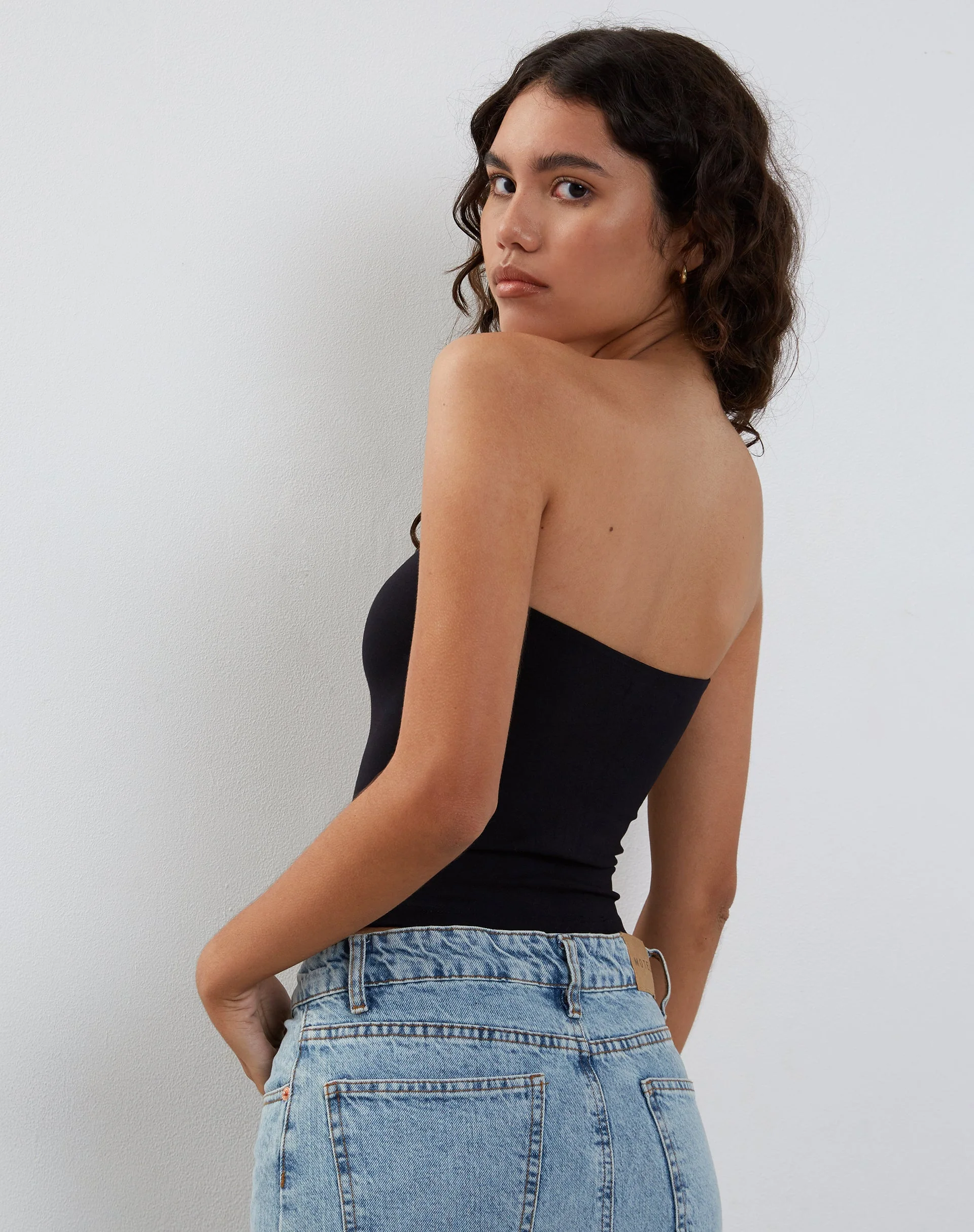 Elia Heavy Lycra Bandeau Top aus Lycra Schwarz - Image 2