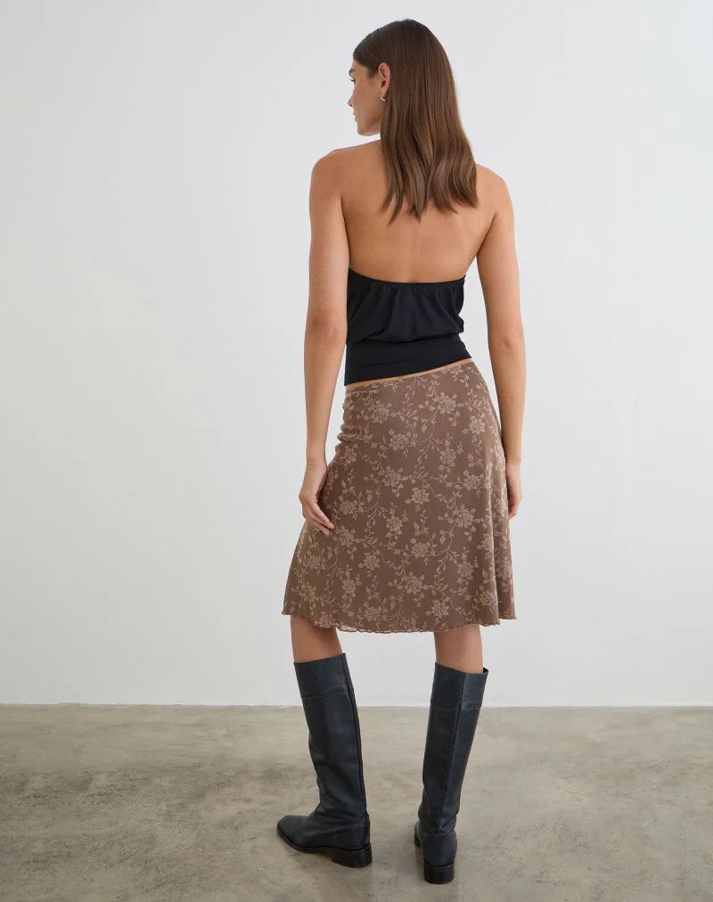 Elif Midirock in Leafy Flock Dark Taupe - Image 4