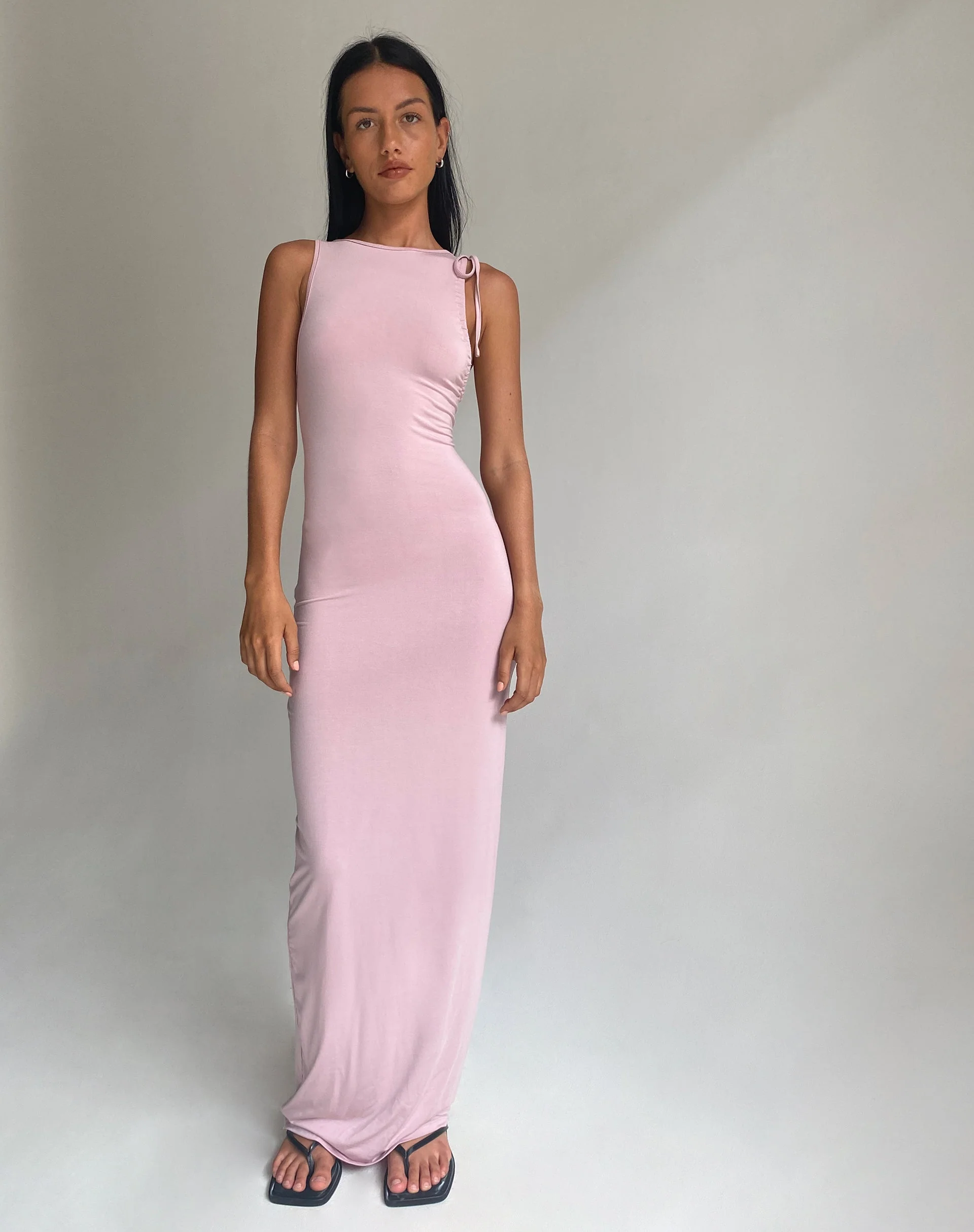 Elinor Maxikleid in zartem Babyrosa