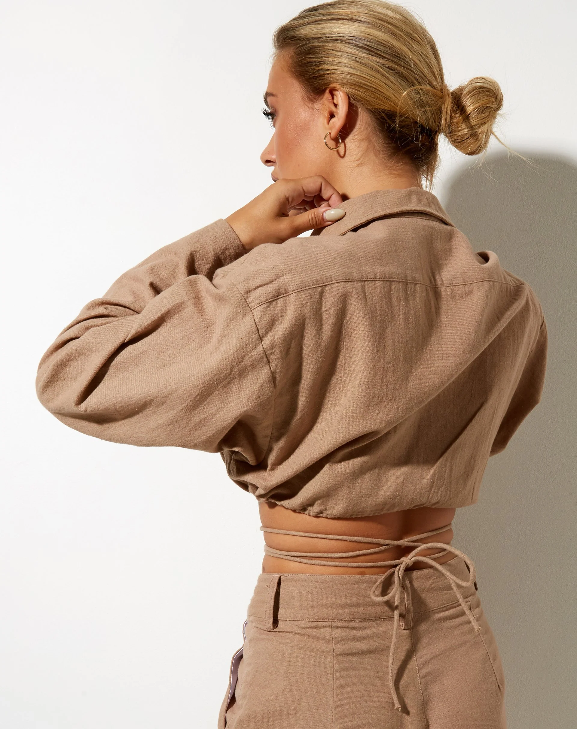 Elisa Kurzarmhemd aus Rami Biskuit - Image 2
