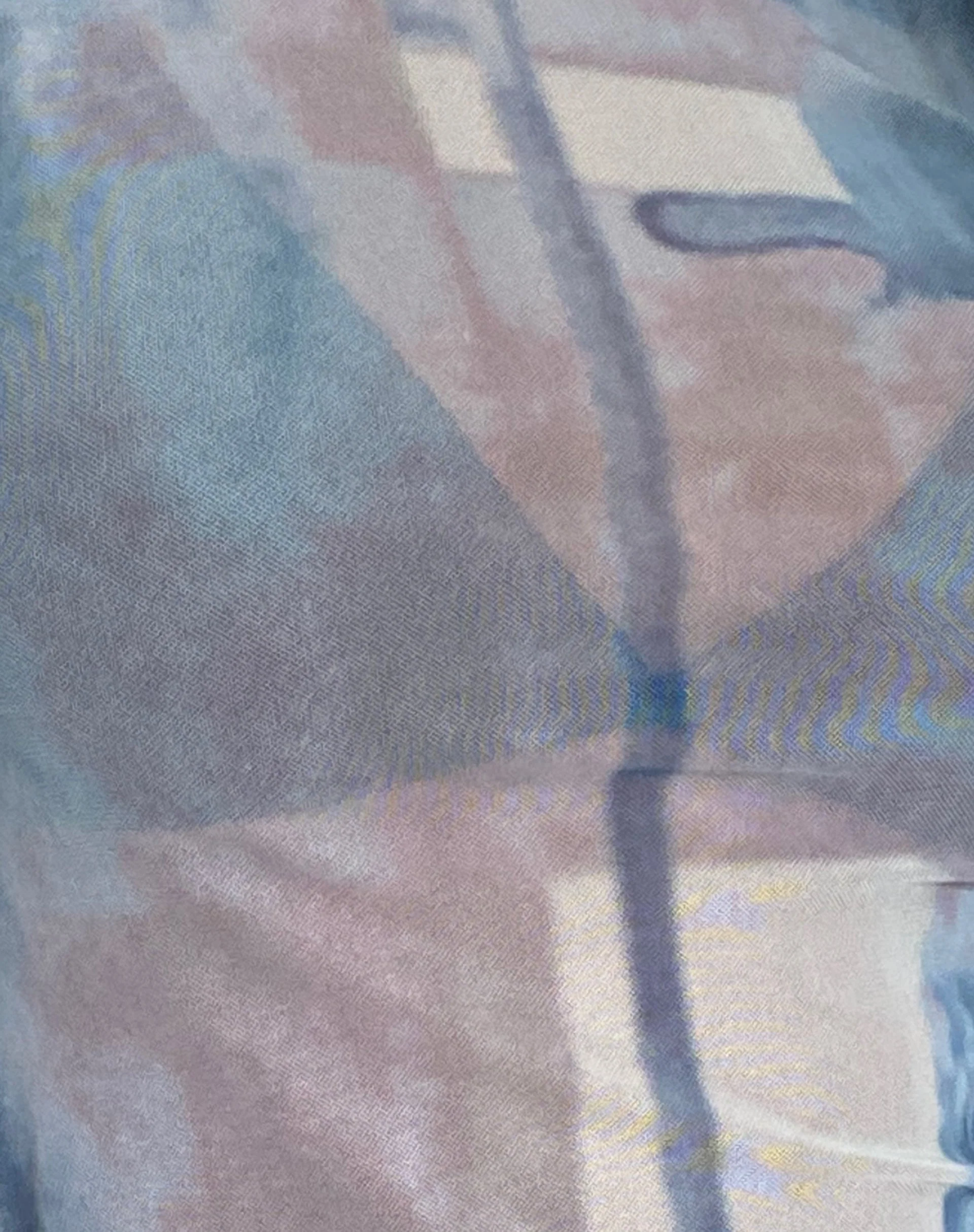 MOTEL X JACQUIE Elisha Top in Mesh Abstrakt Pinsel Blau - Image 6