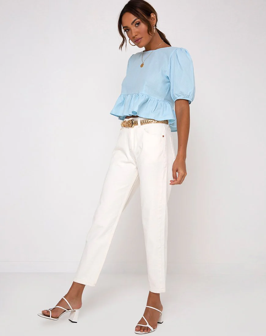 Ellen Top in Himmelblau - Image 3