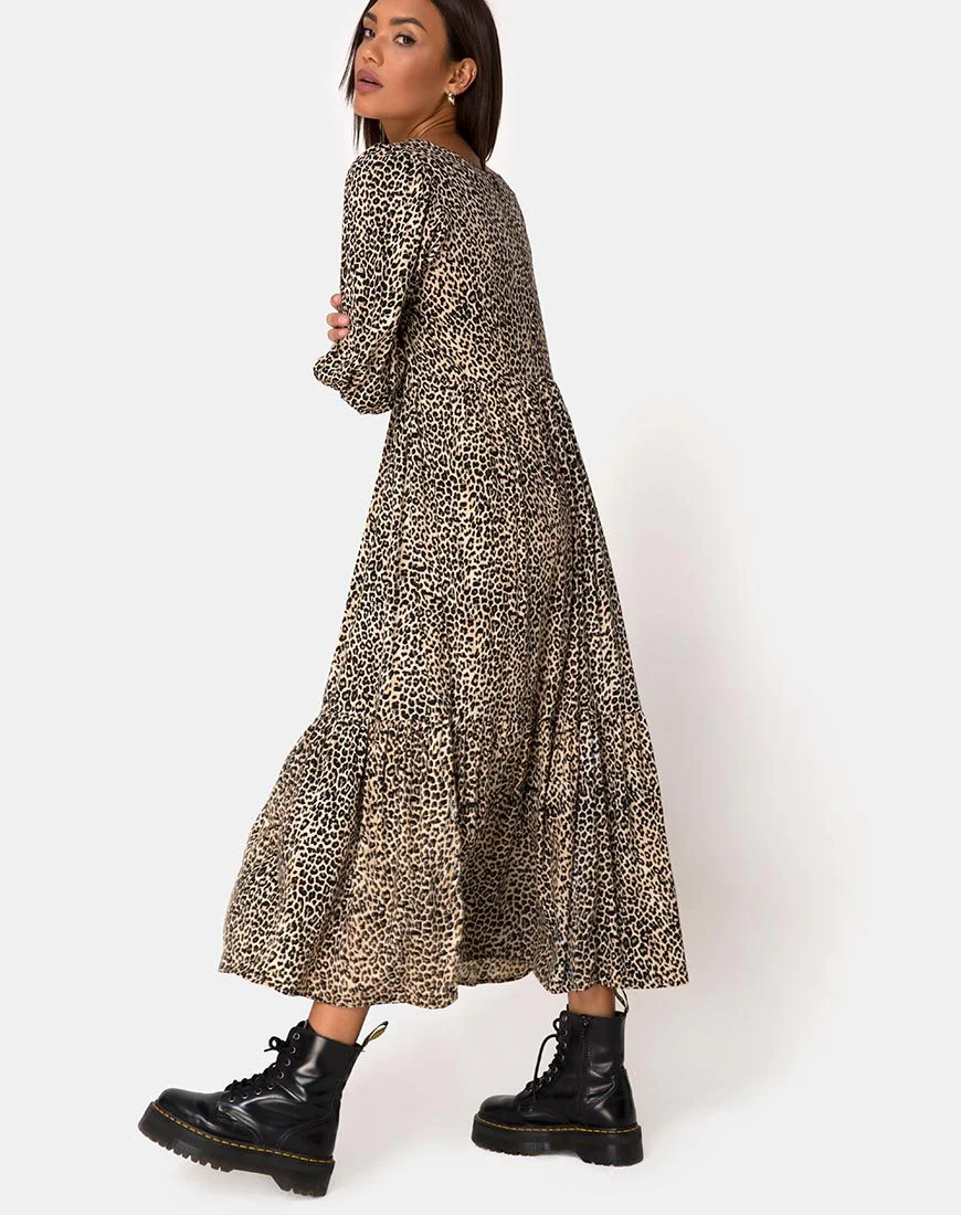 Ellery Kleid in Rar Leopard Braun - Image 2