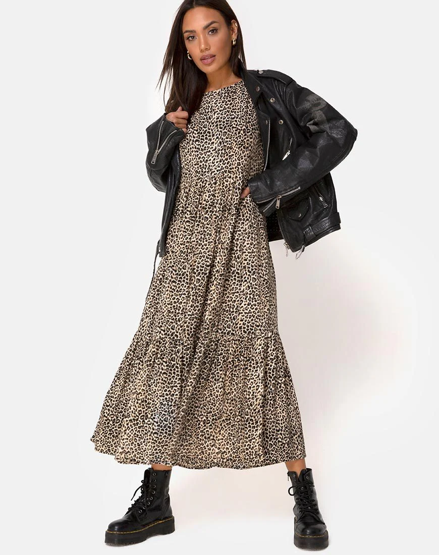 Ellery Kleid in Rar Leopard Braun - Image 3
