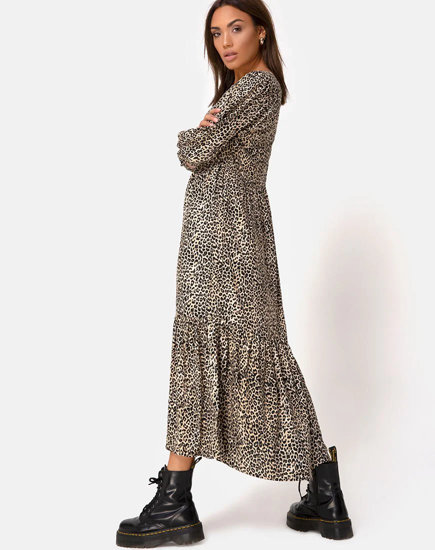 Ellery Kleid in Rar Leopard Braun - Image 4