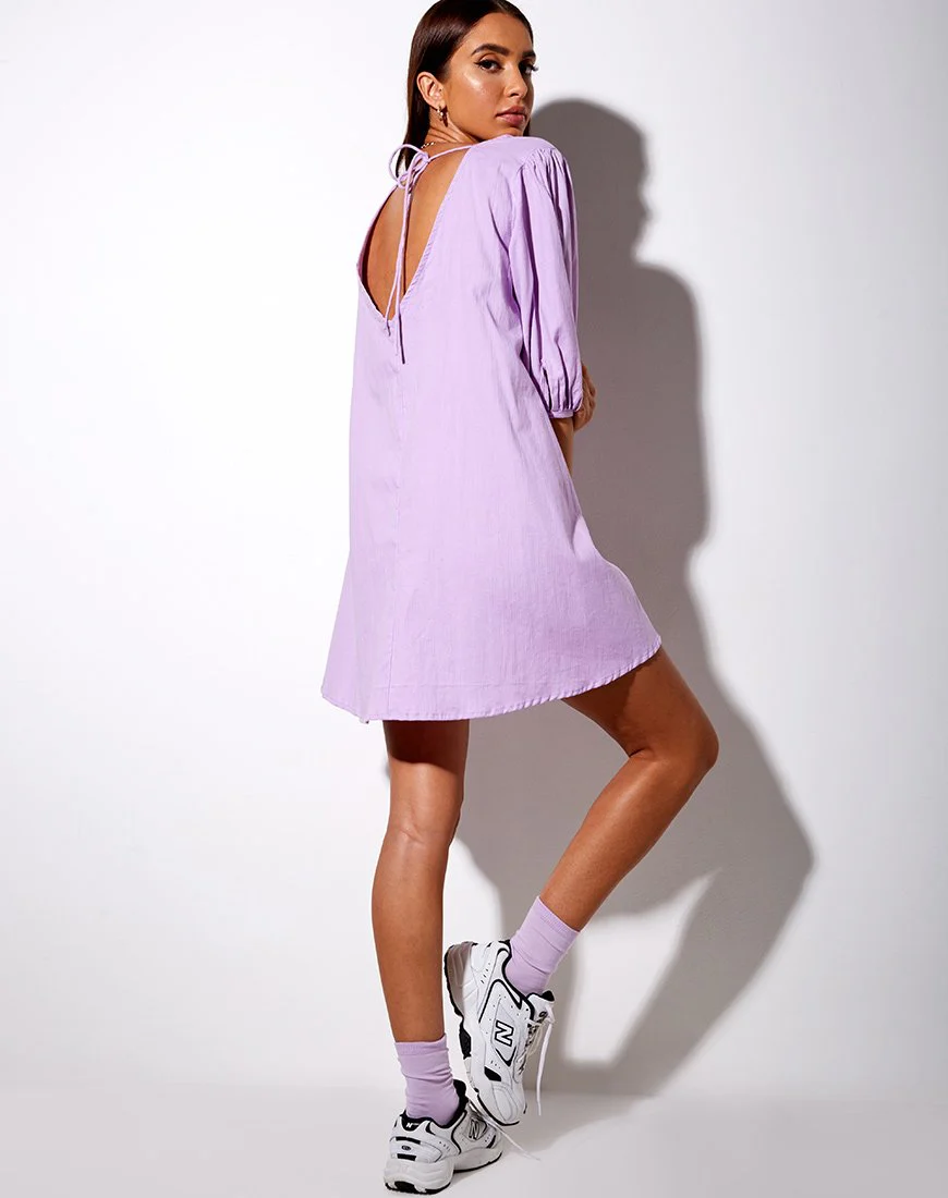 Elna Babydoll-Kleid in Flieder - Image 4