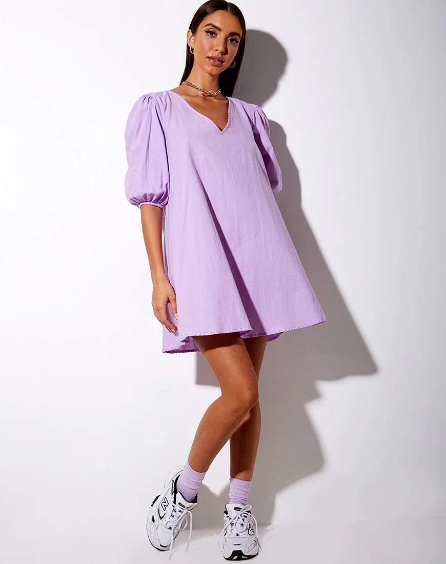 Elna Babydoll-Kleid in Flieder - Image 5