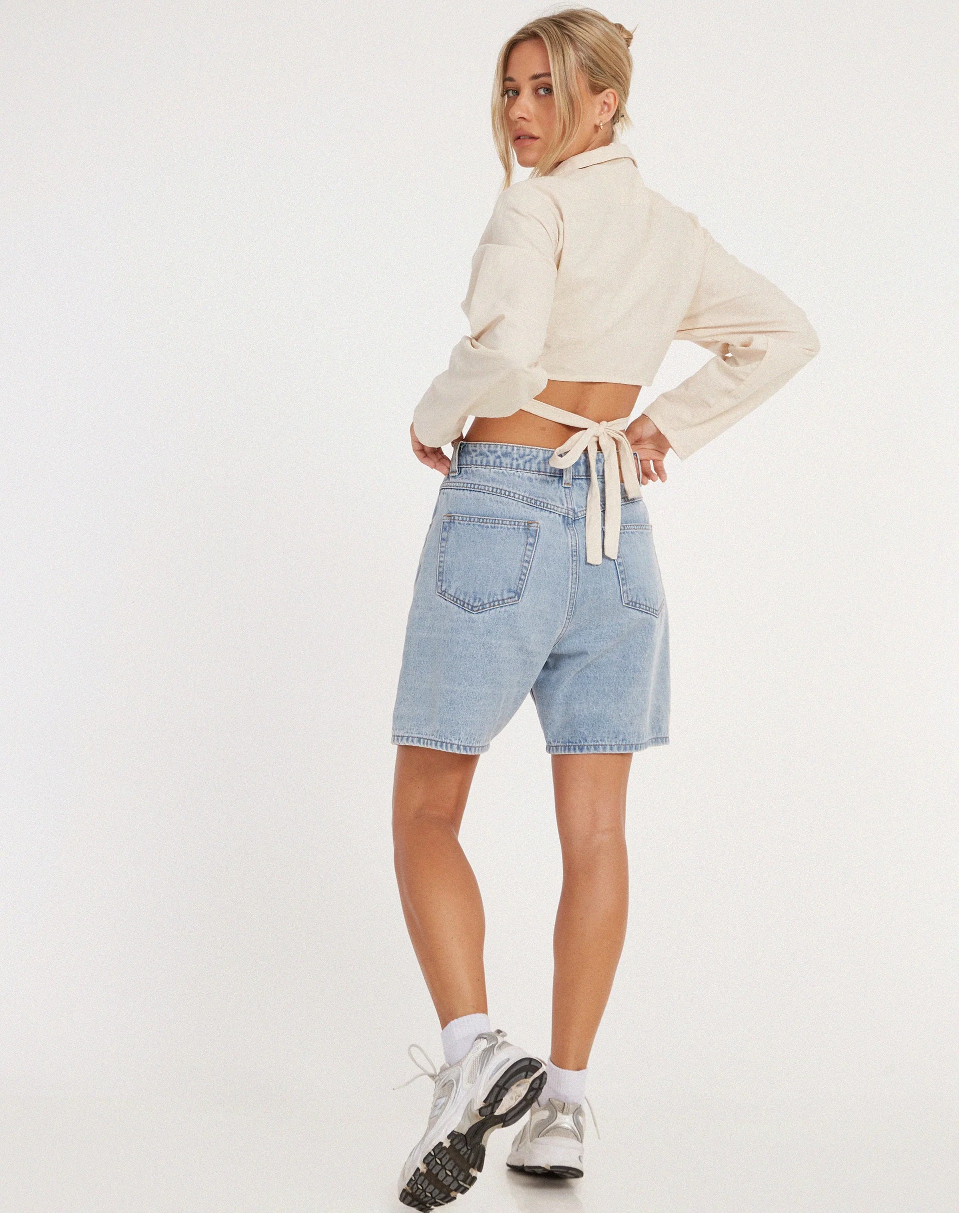 Elyse Crop Top in Ecru - Image 4
