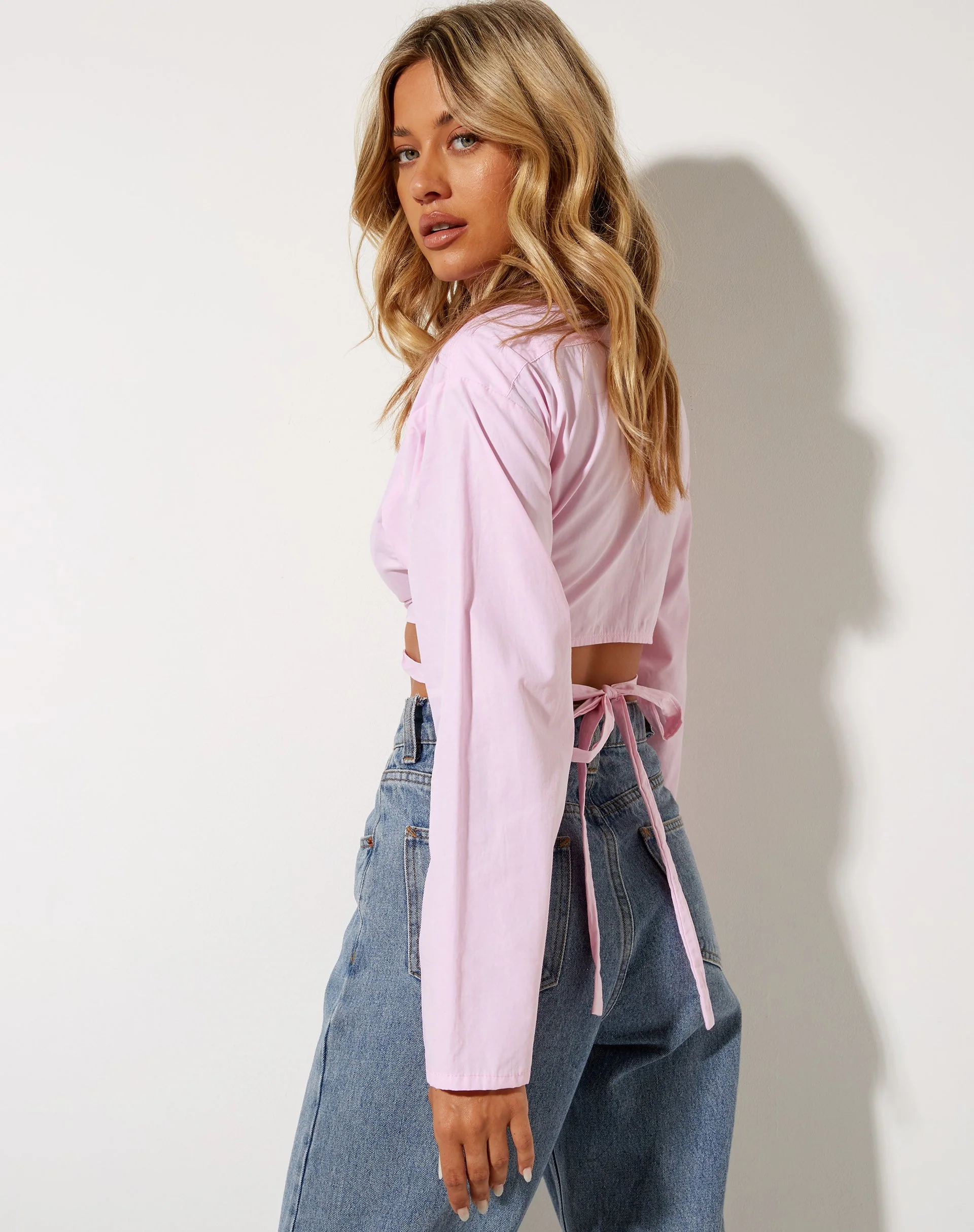Elyse Crop Top in Rosa - Image 2